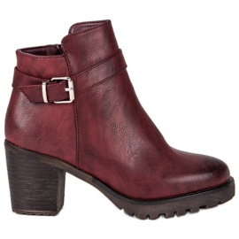 Kayla Botas burdeos todos los días rojo