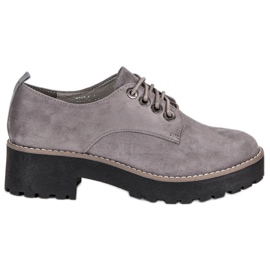 Zapatos de ante gris