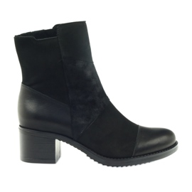Marco botas de invierno tacones altos 933 negro