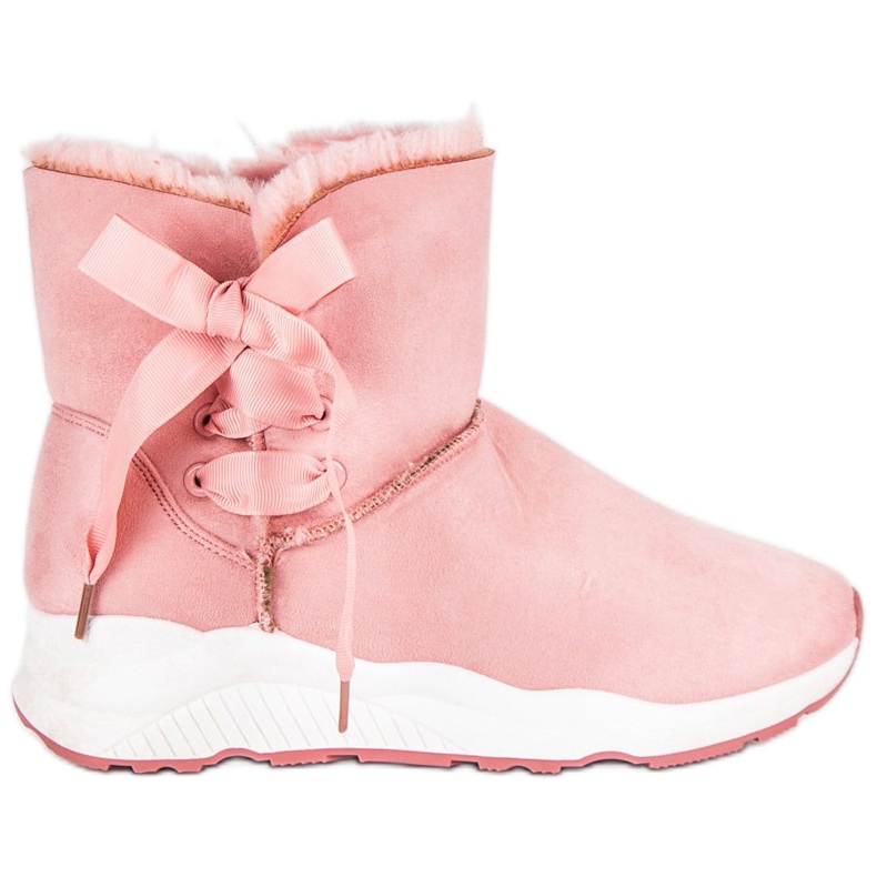 Lemax Botas de nieve con estilo con piel rosado Lemax Botas de nieve con estilo con piel rosado