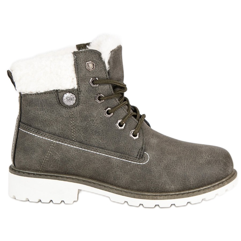 McKey Tramperos con piel de color caqui verde McKey Tramperos con piel de color caqui verde