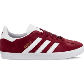 Adidas Gazelle J 874 Collegiate Burgundy Ftwr White Ftwr White rojo