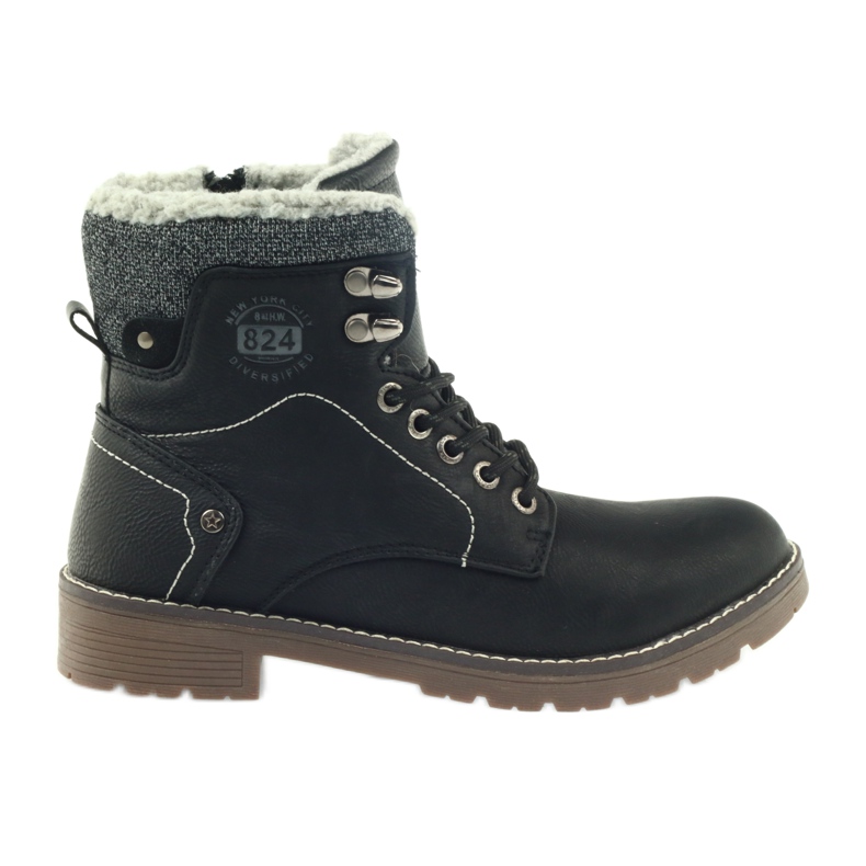 Botas negras con cordones DK2025 negro Botas negras con cordones DK2025 negro
