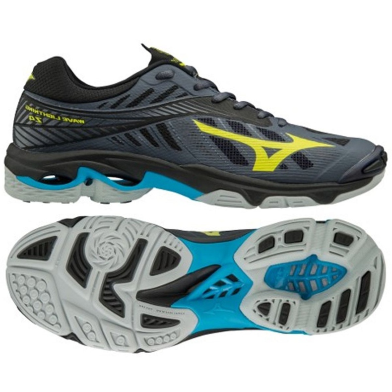 Zapatillas de voleibol Mizuno Wave Lighting Z4 M V1GA180047 negro gris Zapatillas de voleibol Mizuno Wave Lighting Z4 M V1GA180047 negro gris