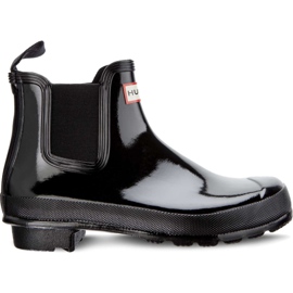 Hunter Original Gloss Chelsea Rgl Negro para mujer
