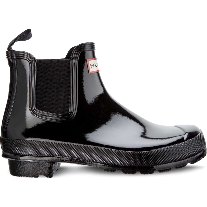 Hunter Original Gloss Chelsea Rgl Negro para mujer