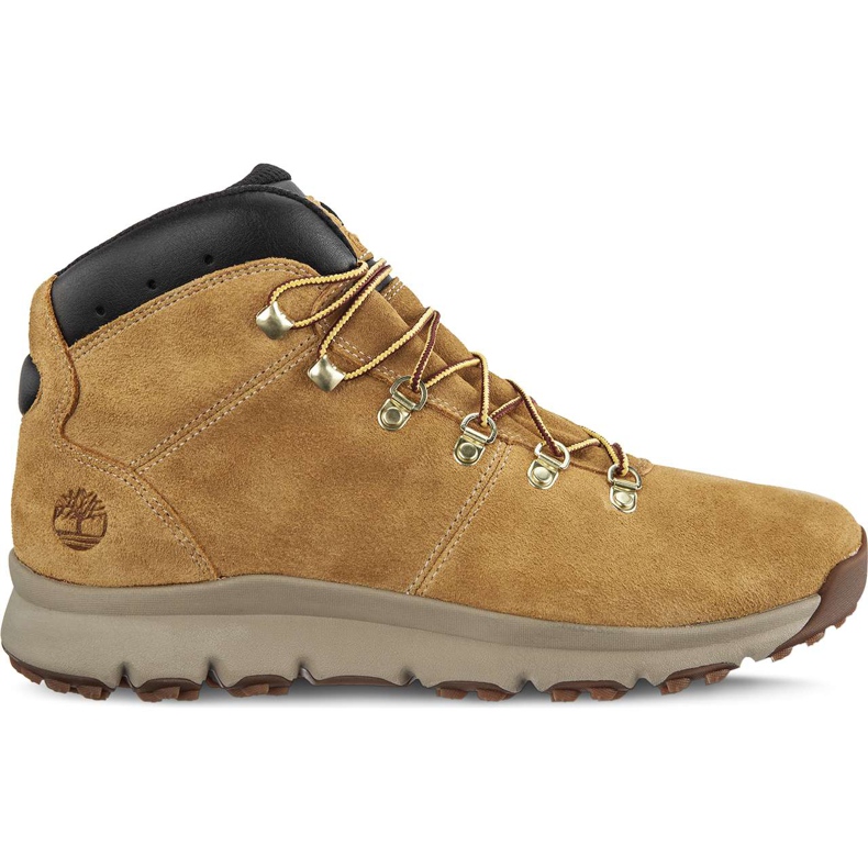 Timberland World Hiker Mid Wheat naranja amarillo
