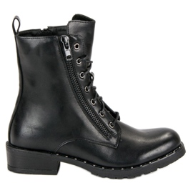 Filippo Botas de trabajador atadas negro Filippo Botas de trabajador atadas negro