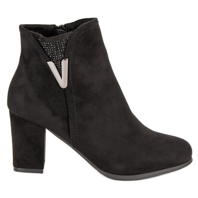 Botines de ante negros