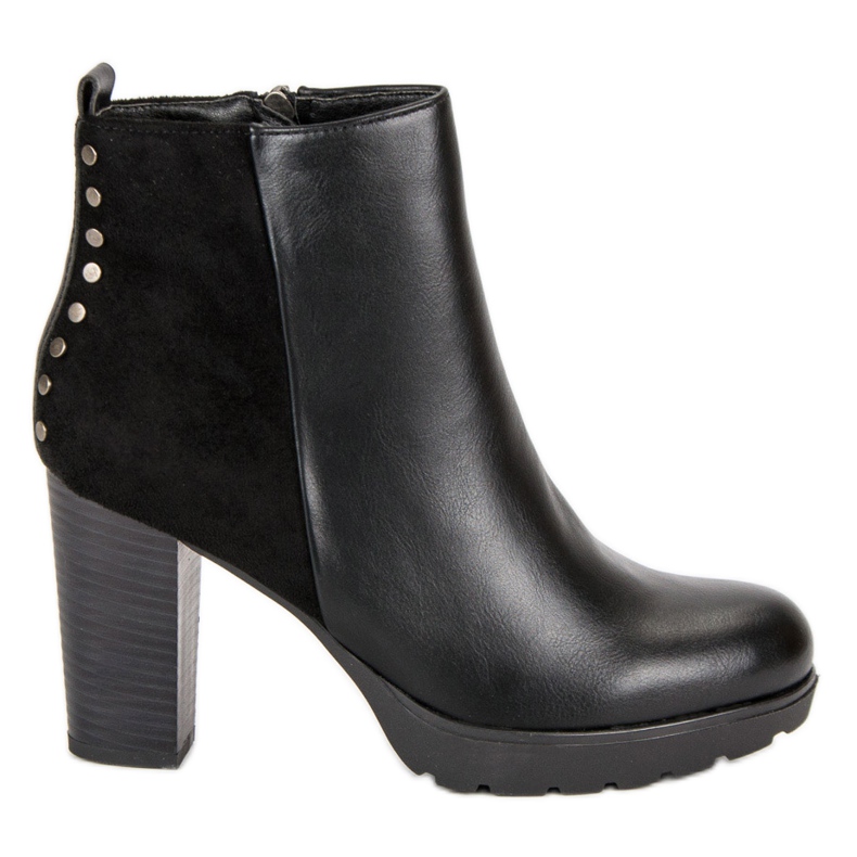 Weide Botas elegantes para el otoño negro Weide Botas elegantes para el otoño negro