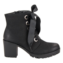 Botas vinceza negras de moda negro Botas vinceza negras de moda negro