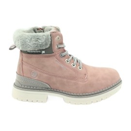 American Club Botas americanas botines botas de invierno 708122 gris rosado