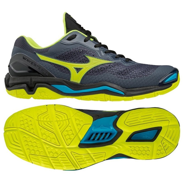 Zapatillas de balonmano Mizuno Wave Stealth VM X1GA180047 negro gris
