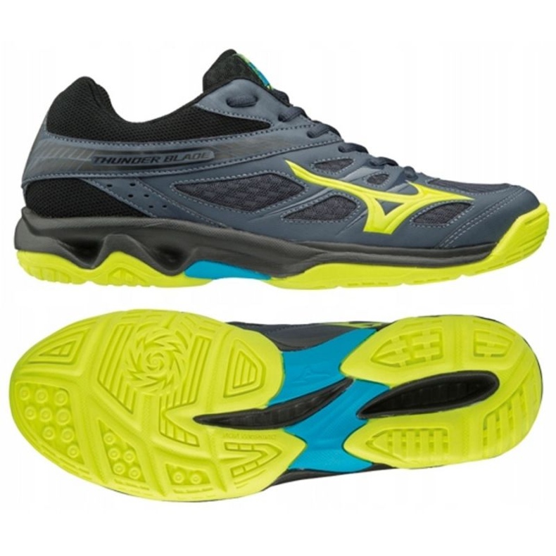 Zapatillas de voleibol Mizuno Thunder Blade M V1GA177047 negro azul Zapatillas de voleibol Mizuno Thunder Blade M V1GA177047 negro azul