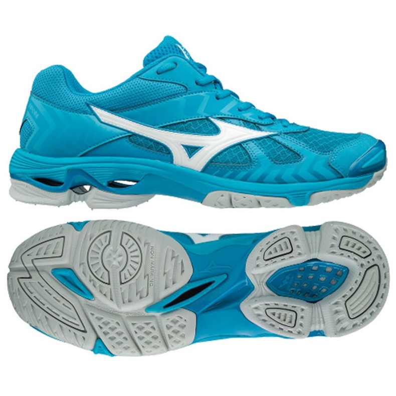 Zapatillas de voleibol Mizuno Wave Bolt 7 M V1GA186098 azul azul Zapatillas de voleibol Mizuno Wave Bolt 7 M V1GA186098 azul azul