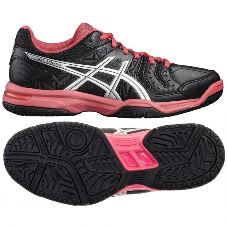 Zapatillas de balonmano Asics Gel Squad 70 W E568Y-9093 negro negro