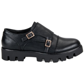 J. Star Zapatos monk casuales negro