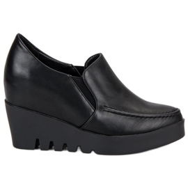 J. Star Zapatos elegantes sin cordones negro