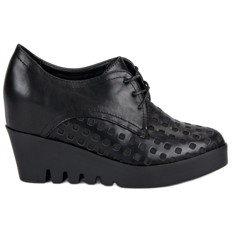 J. Star Zapatos calados en una cuña negro
