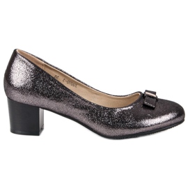 J. Star Zapatos elegantes de tacón alto gris