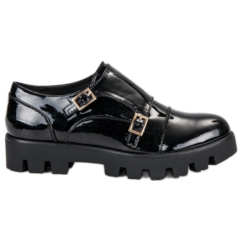 J. Star Zapatos monki lacados negro