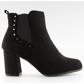 Botas de tacón ancho negras 8063 negras negro