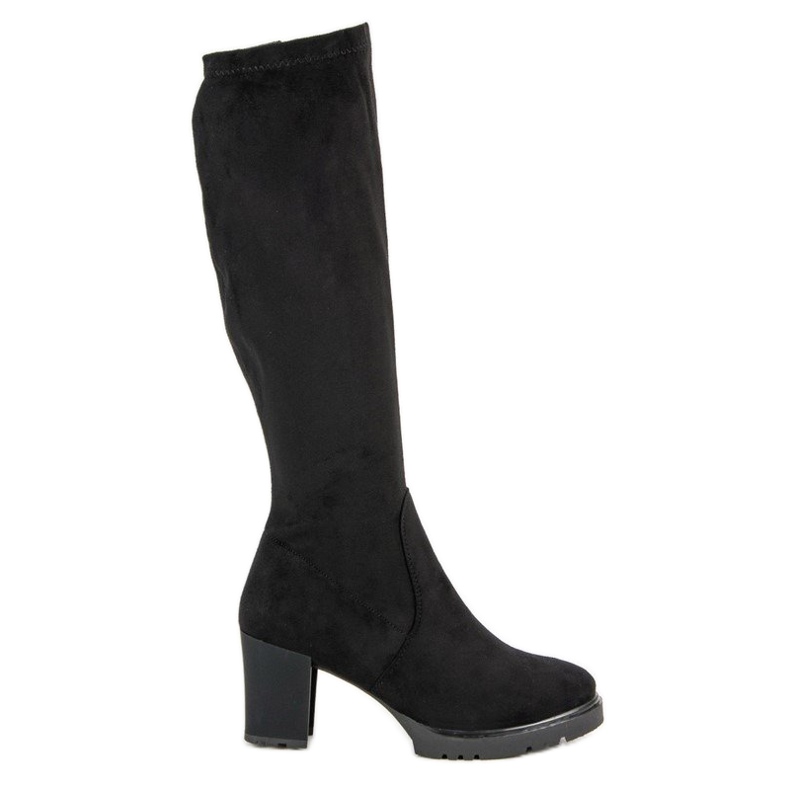 Botas de ante negras negro