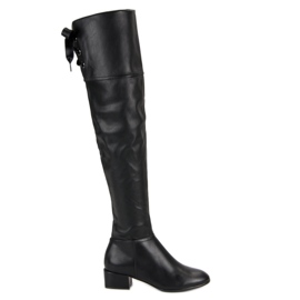 Botas mosquetero negras negro