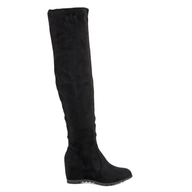 Seastar Botas de cuña de ante negro Seastar Botas de cuña de ante negro