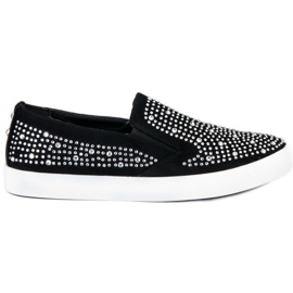 J. Star Zapatillas slipons negras negro