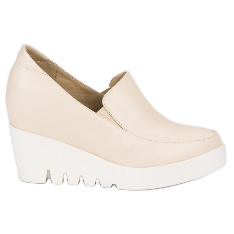 J. Star Zapatos de cuña elegantes marrón