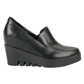 J. Star Zapatos de cuña elegantes negro