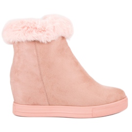 Seastar Botas de cuña rosa