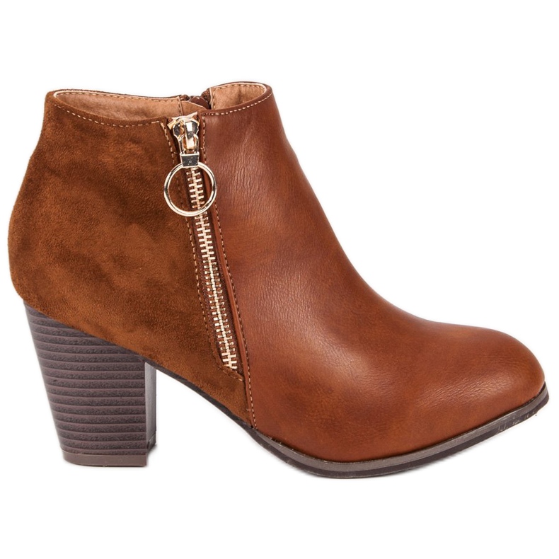 Mannika Botas de camello de otoño marrón