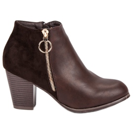 Mannika Botas marrones de otoño marrón