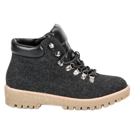 Bestelle Tramperos de fieltro de moda negro