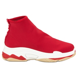 Calzado deportivo de moda rojo