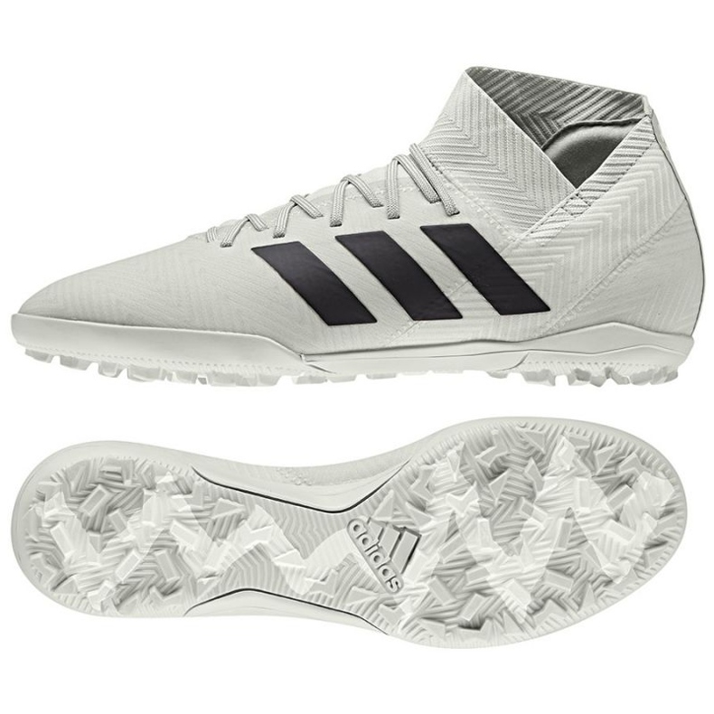 Botas de fútbol adidas Nemeziz Tango 18.3 Tf M DB2212 blanco blanco