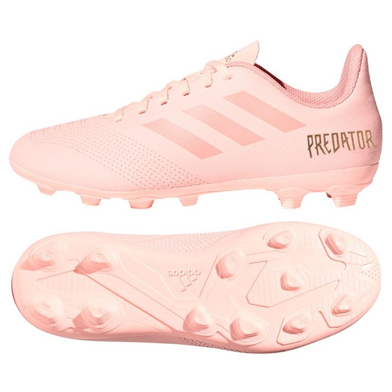 Botas de fútbol adidas Predator 18.4 FxG rosado Botas de fútbol adidas Predator 18.4 FxG rosado