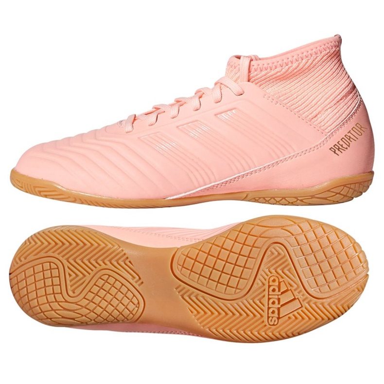 Zapatos de interior adidas Predator Tango 18.3 In Jr DB2325 rosado rosado