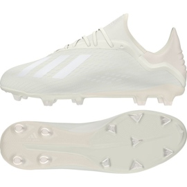 Botas de fútbol adidas X 18.2 Fg M DB2181 blanco