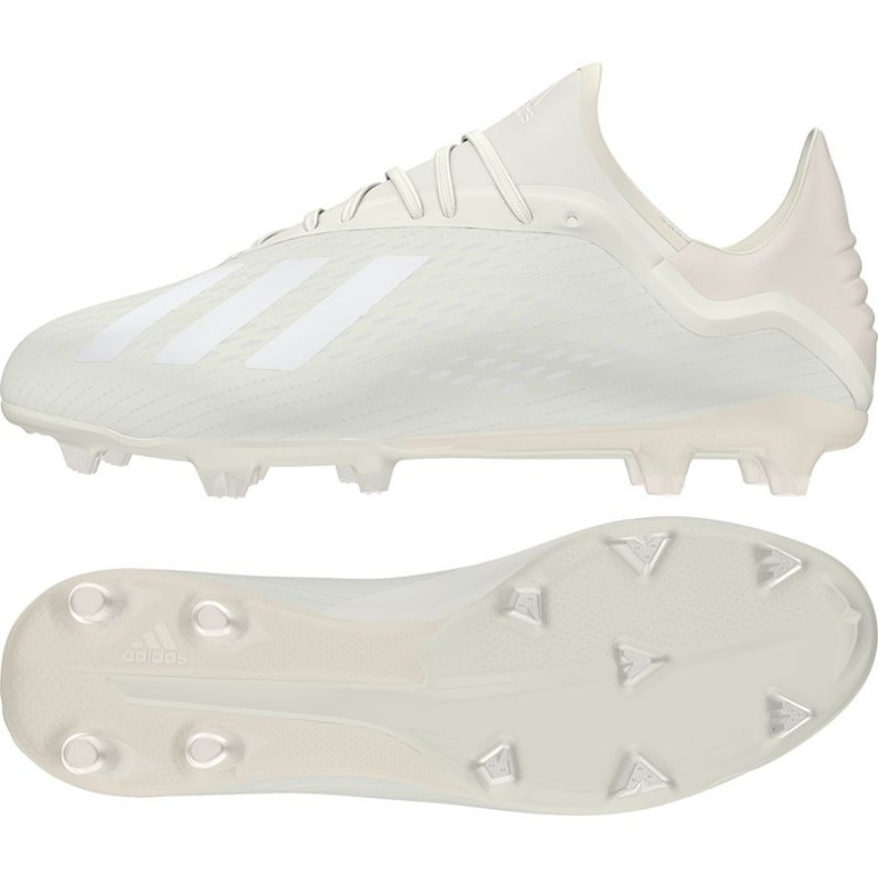 Botas de fútbol adidas X 18.2 Fg M DB2181 blanco Botas de fútbol adidas X 18.2 Fg M DB2181 blanco