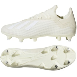 Botas de fútbol adidas X 18.3 Sg M D97851 blanco blanco