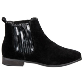 Botas Jodhpur de ante negras negro