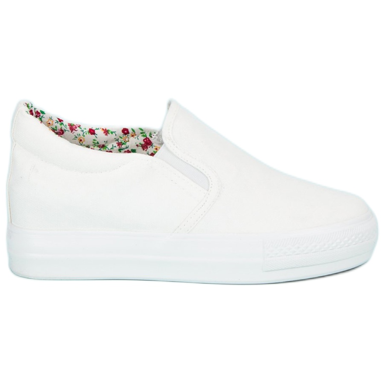J. Star Zapatillas de cuña blancas blanco J. Star Zapatillas de cuña blancas blanco