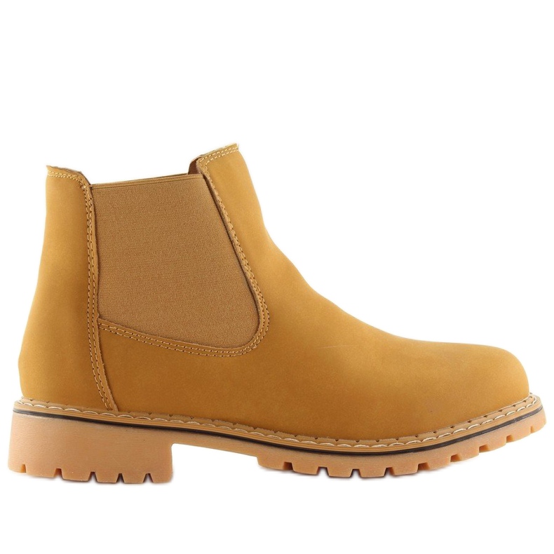 Botines chelsea camel 1367 camel amarillo
