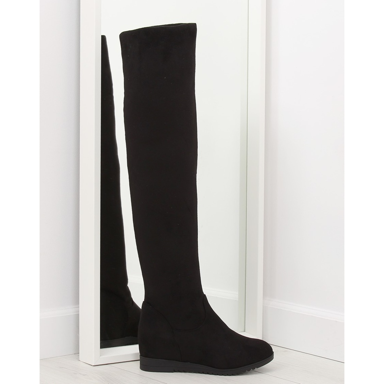 Botas de cuña negras 168-108 negras negro