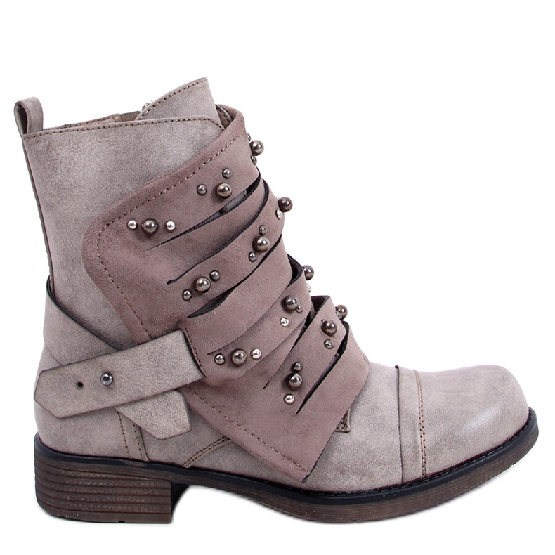 Botas militares beige 17103-4 Caqui