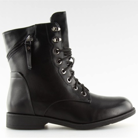 Botas con cordones negro workery 168-177 negro