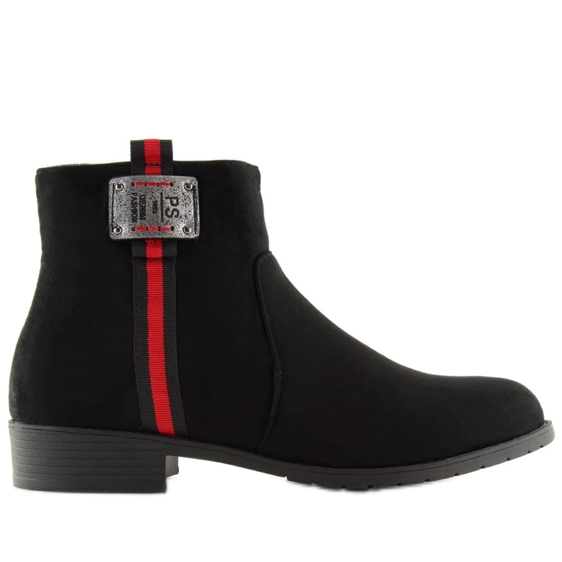 Botines Chelsea de ante negros 100-913B0-2 Negro